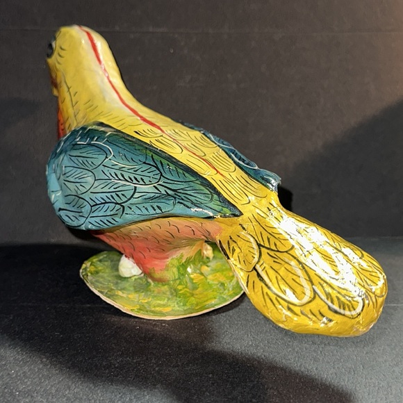 Colorful Paper Mache bird - Picture 2 of 6